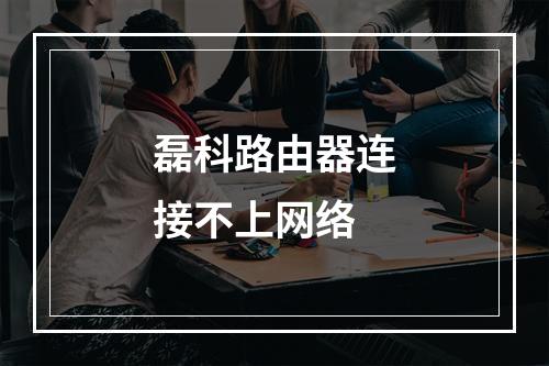 磊科路由器连接不上网络