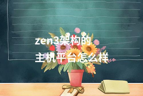 zen3架构的主机平台怎么样