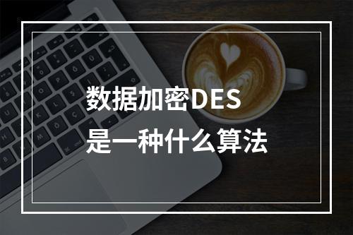 数据加密DES是一种什么算法