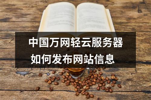 中国万网轻云服务器 如何发布网站信息