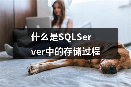 什么是SQLServer中的存储过程