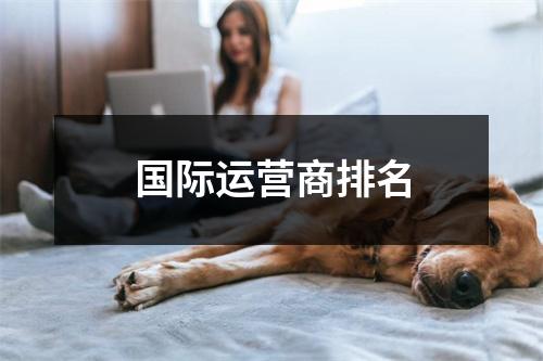国际运营商排名
