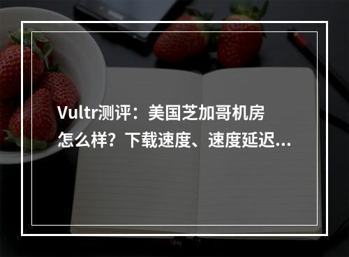 Vultr测评:美国芝加哥机房怎么样?下载速度、速度延迟、路由丢包、性能测评、流媒体解锁