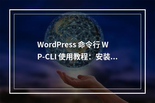 WordPress 命令行 WP-CLI 使用教程:安装/更新/卸载插件/主题
