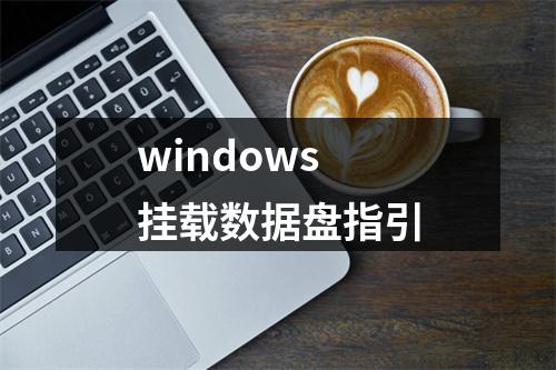 windows挂载数据盘指引