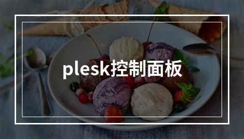 plesk控制面板