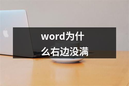 word为什么右边没满