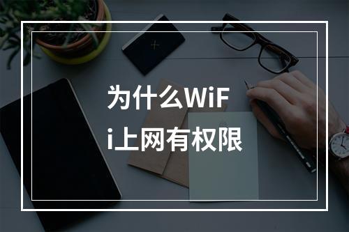 为什么WiFi上网有权限