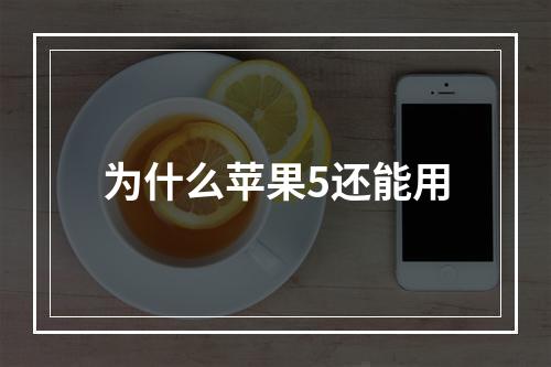 为什么苹果5还能用