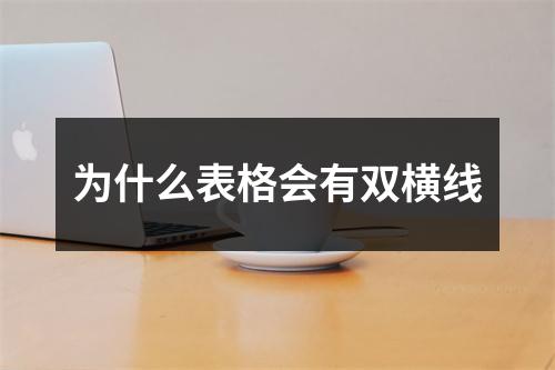 为什么表格会有双横线