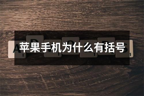 苹果手机为什么有括号