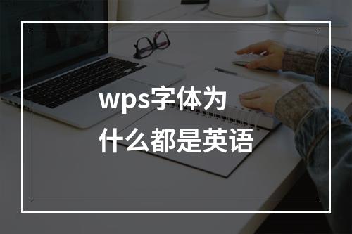 wps字体为什么都是英语