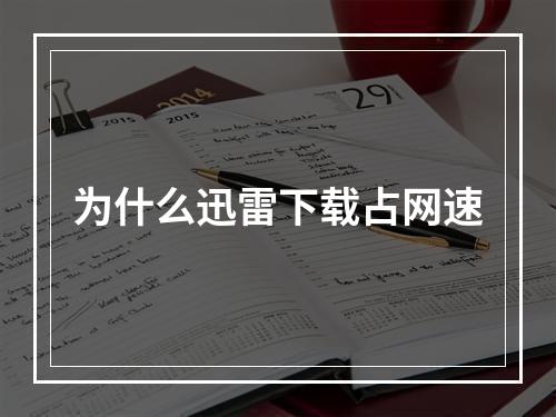 为什么迅雷下载占网速
