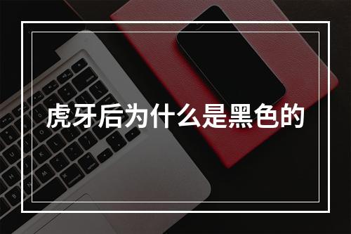 虎牙后为什么是黑色的