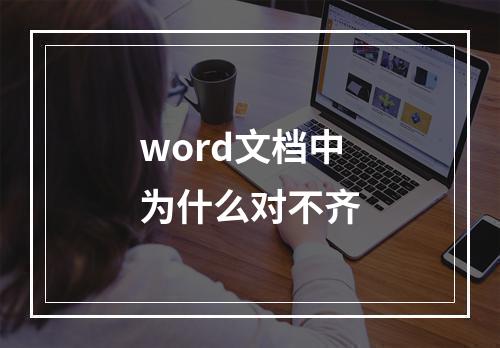 word文档中为什么对不齐