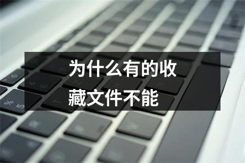 为什么有的收藏文件不能