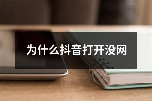为什么抖音打开没网