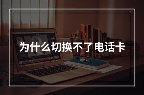 为什么切换不了电话卡