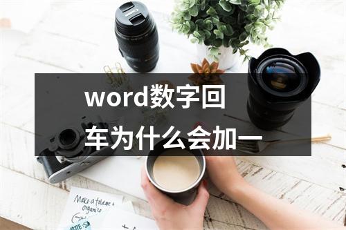 word数字回车为什么会加一