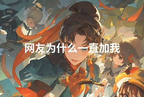 网友为什么一直加我