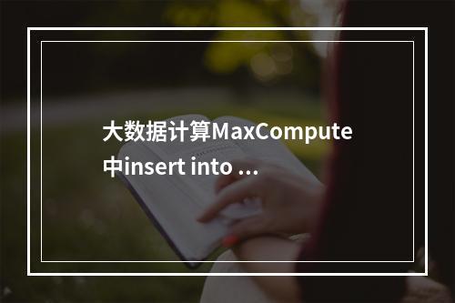大数据计算MaxCompute中insert into 写入会根据主键更新吗?