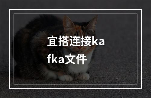 宜搭连接kafka文件