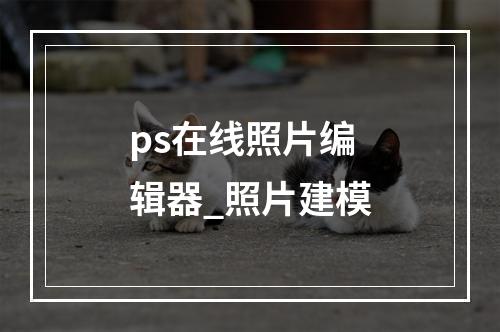 ps在线照片编辑器_照片建模