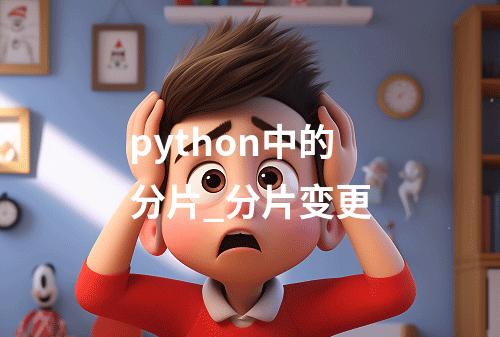 python中的分片_分片变更