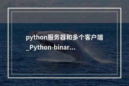 python服务器和多个客户端_Python-binary-memcached客户端连接Memcached(Python)