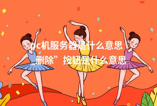 pc机服务器是什么意思_删除”按钮是什么意思