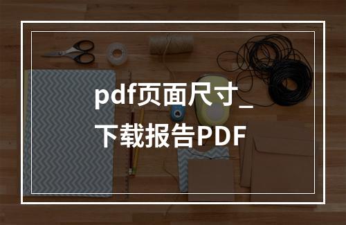 pdf页面尺寸_下载报告PDF