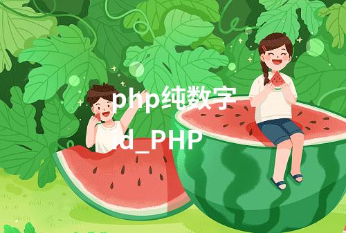 php纯数字id_PHP