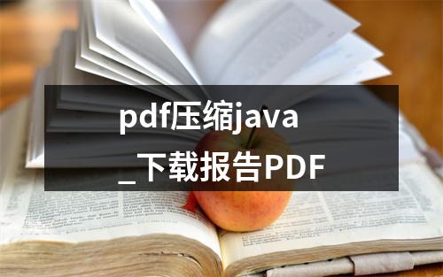 pdf压缩java_下载报告PDF