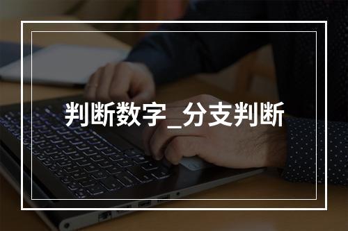 判断数字_分支判断