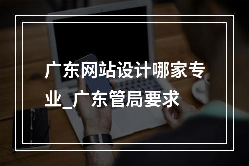 广东网站设计哪家专业_广东管局要求