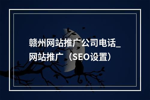 赣州网站推广公司电话_网站推广(SEO设置)