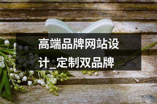 高端品牌网站设计_定制双品牌