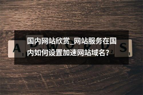 国内网站欣赏_网站服务在国内如何设置加速网站域名?
