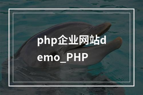 php企业网站demo_PHP