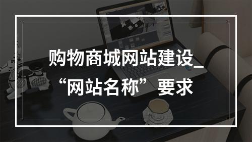 购物商城网站建设_“网站名称”要求