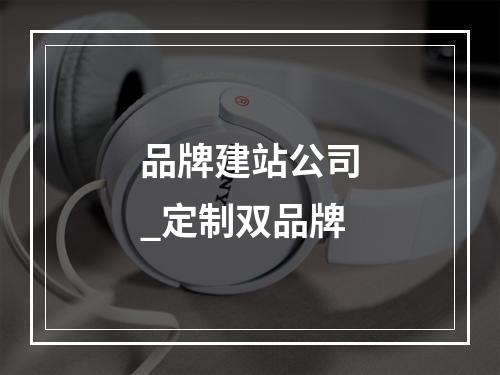 品牌建站公司_定制双品牌