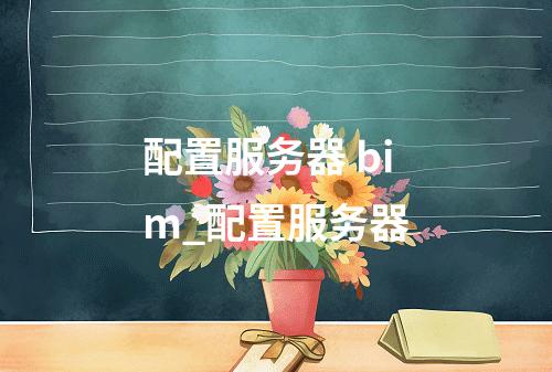 配置服务器 bim_配置服务器