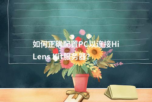 如何正确配置PC以连接HiLens Kit服务器?