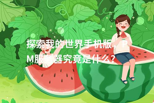 探索我的世界手机版,PM服务器究竟是什么?
