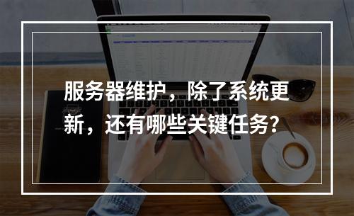 服务器维护,除了系统更新,还有哪些关键任务?