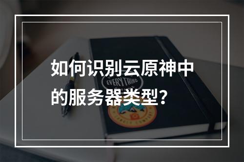 如何识别云原神中的服务器类型?