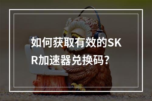 如何获取有效的SKR加速器兑换码?