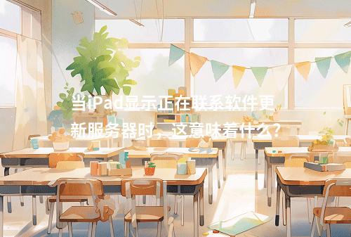 当iPad显示正在联系软件更新服务器时,这意味着什么?