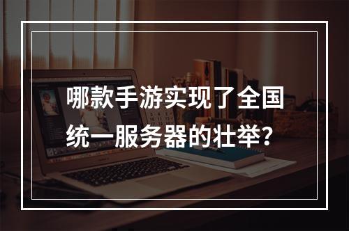 哪款手游实现了全国统一服务器的壮举?