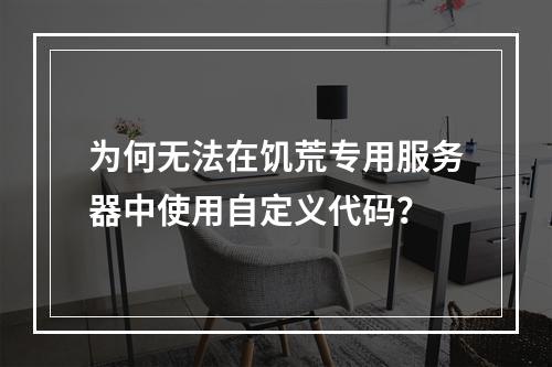 为何无法在饥荒专用服务器中使用自定义代码?